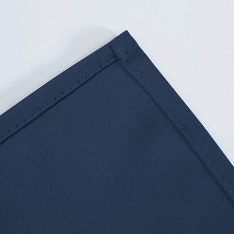 LEMOMO navy blue curtains panel 08; machine washable for easy care.