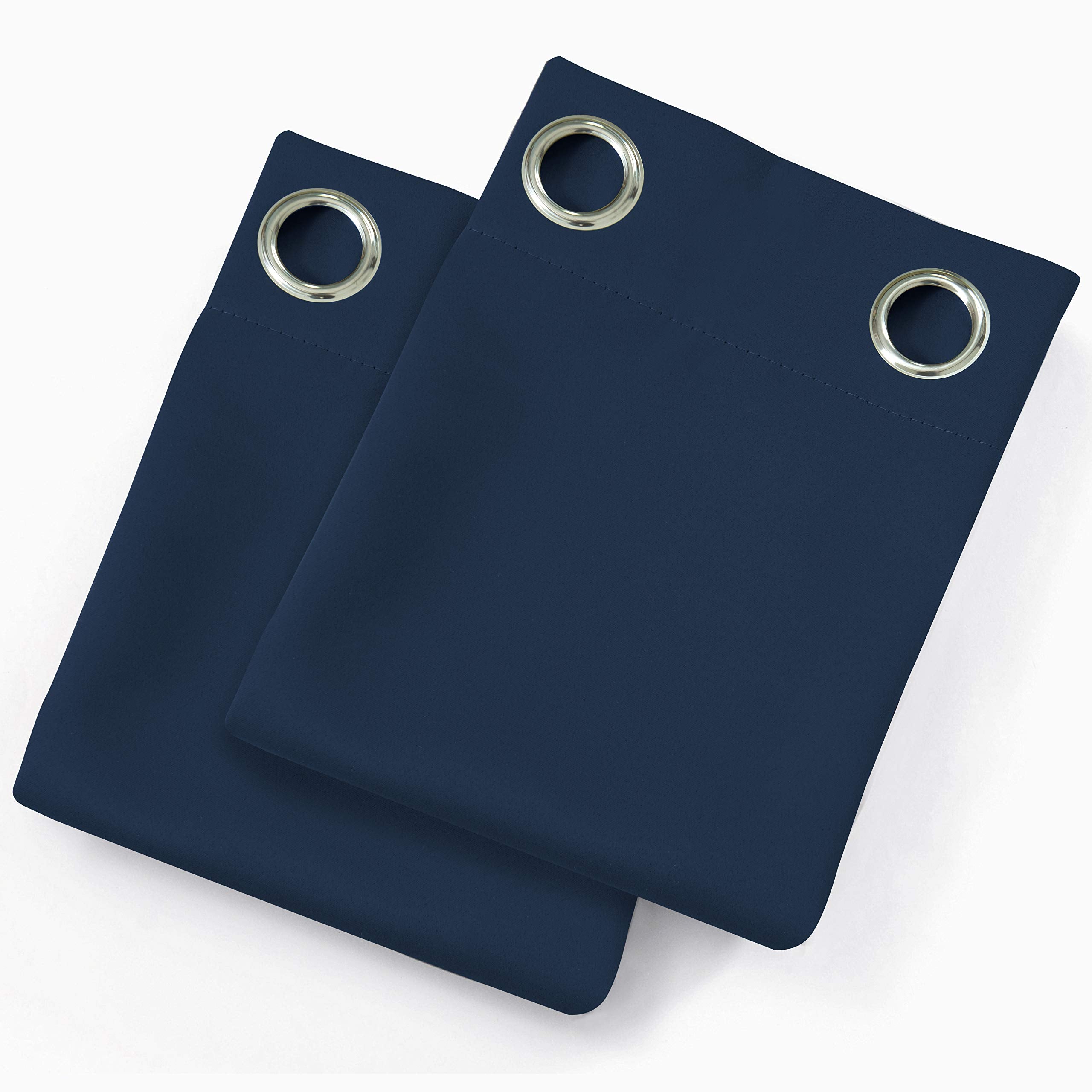 LEMOMO navy blue curtains panel 09; ideal for nurseries and living rooms.