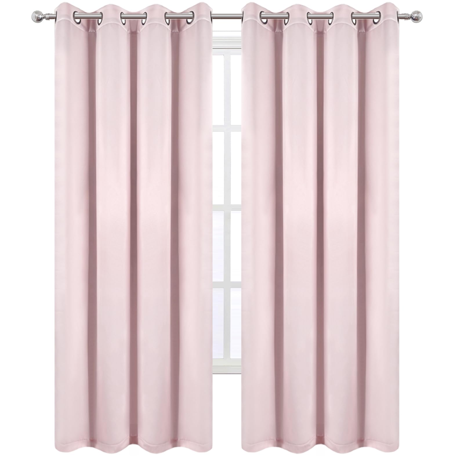 LEMOMO noise reducing curtains help create a calmer bedroom environment.