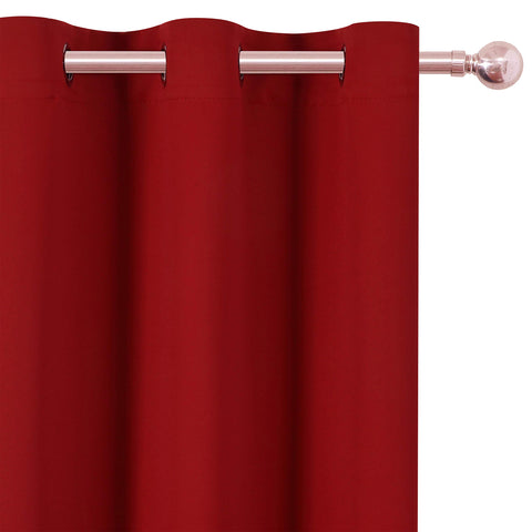 LEMOMO red curtains enhanced privacy during daylight and night