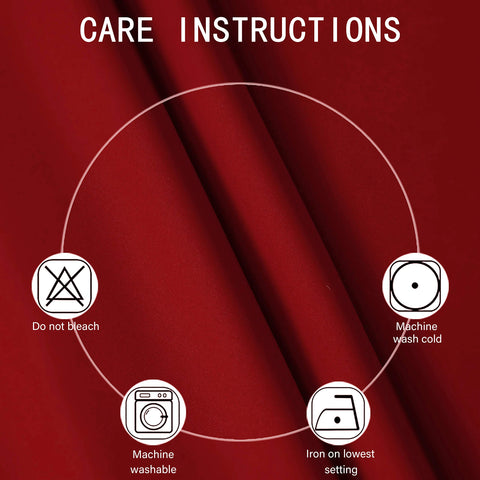 LEMOMO red curtains thermal insulation layer reduces heat transfer