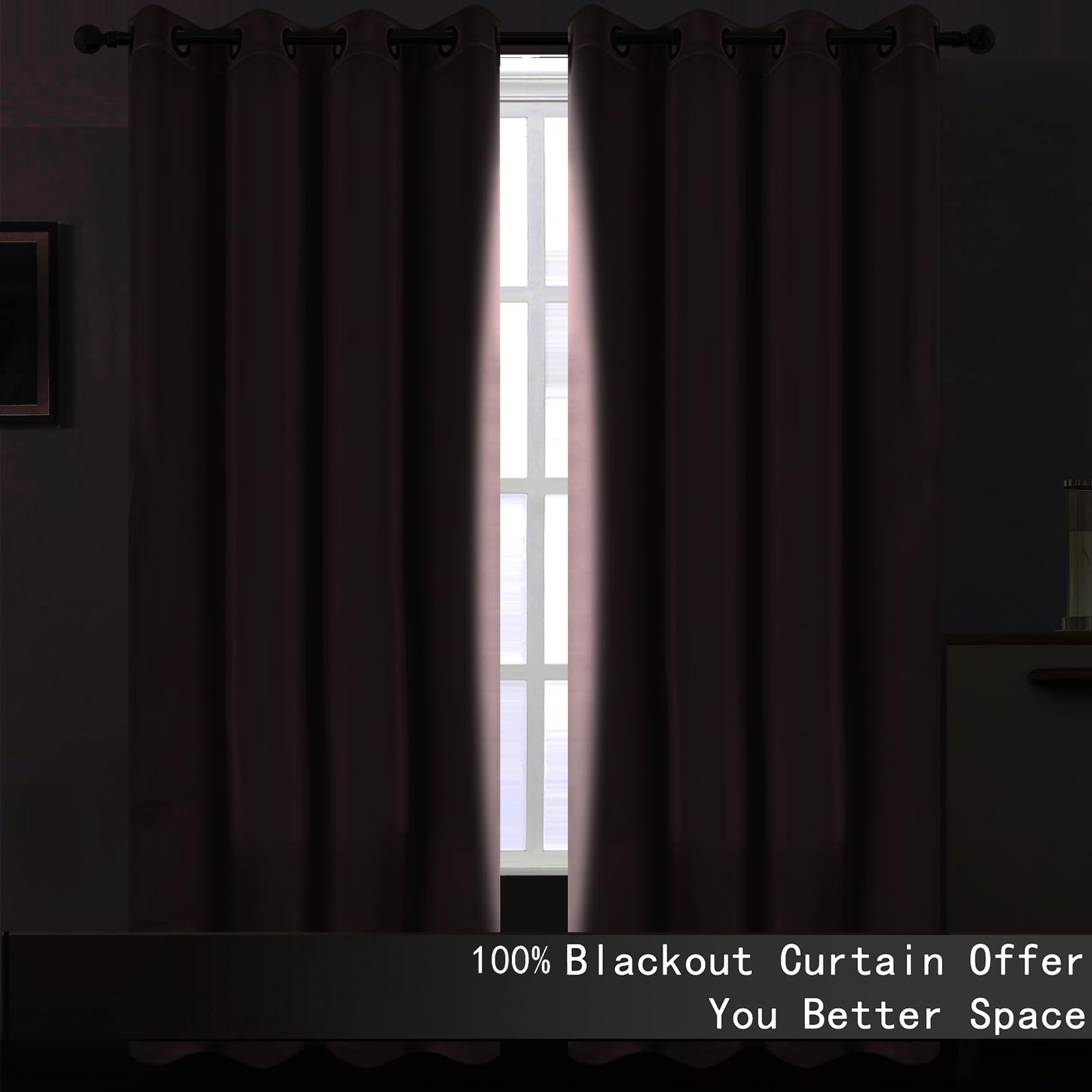LEMOMO UV blocking curtains reduce sun exposure and glare in a living space.
