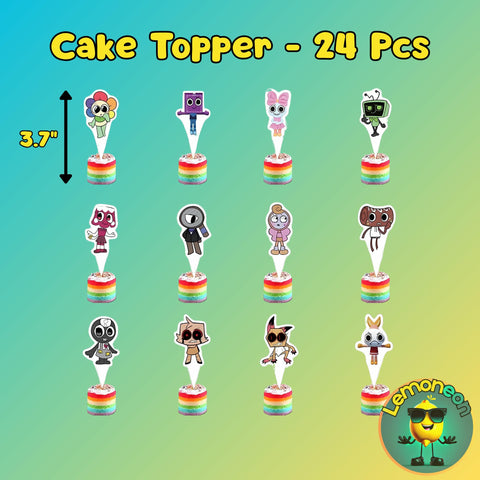 Lemoneon cupcake toppers, 24-count, decorate cupcakes beautifully.
