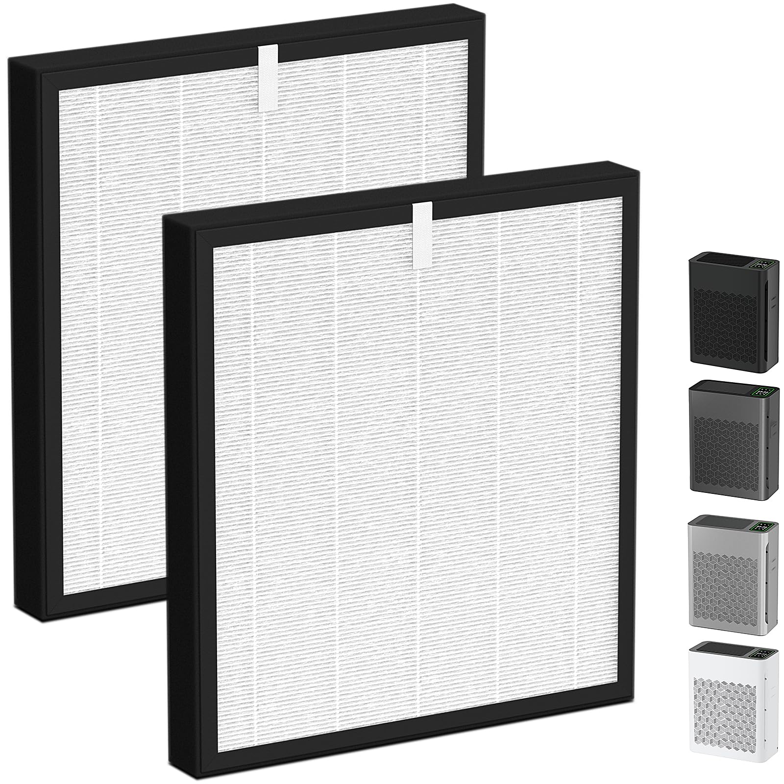 LemonQueen TZ-K2 replacement filter two-pack for ToLife purifiers, easy to replace