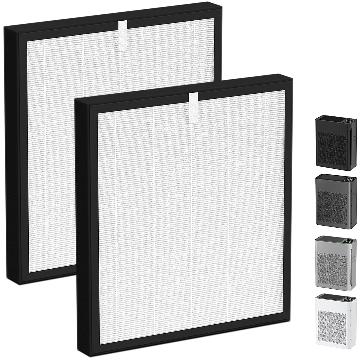 LemonQueen TZ-K2 replacement filter two-pack for ToLife purifiers, easy to replace