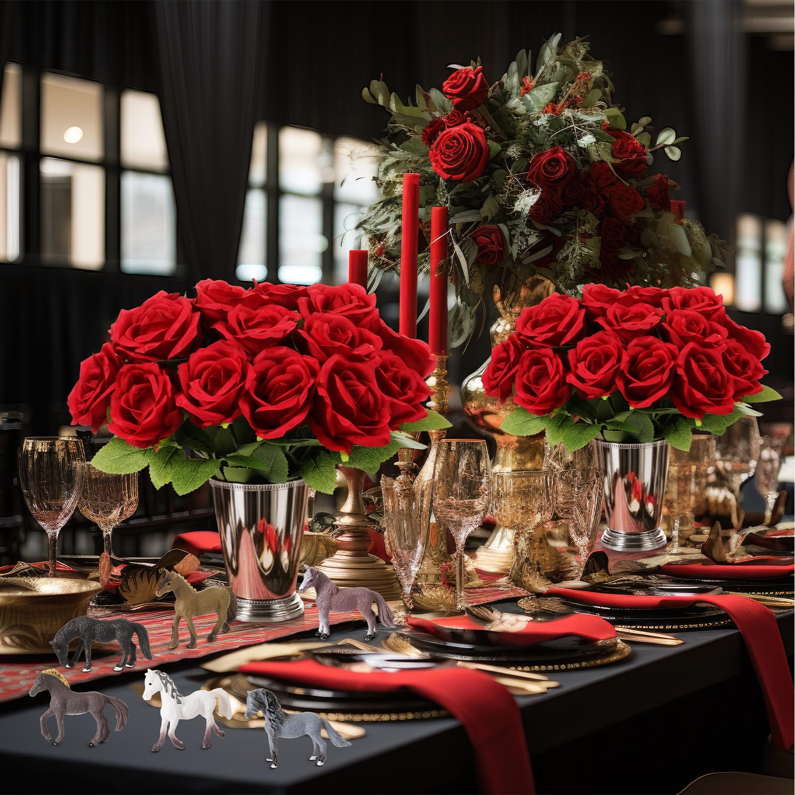 LemonRoad Derby Day tabletop centerpiece arrangement for a cohesive event look