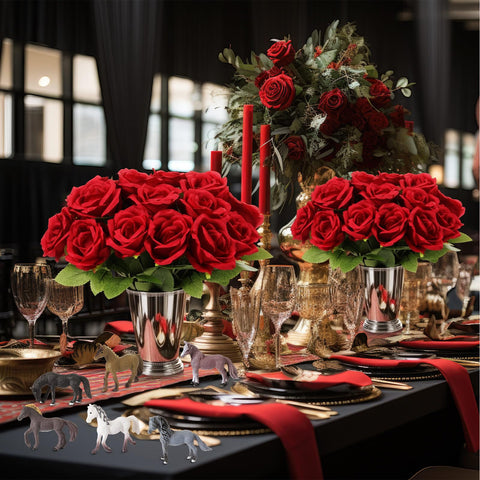 LemonRoad Derby Day tabletop centerpiece arrangement for a cohesive event look