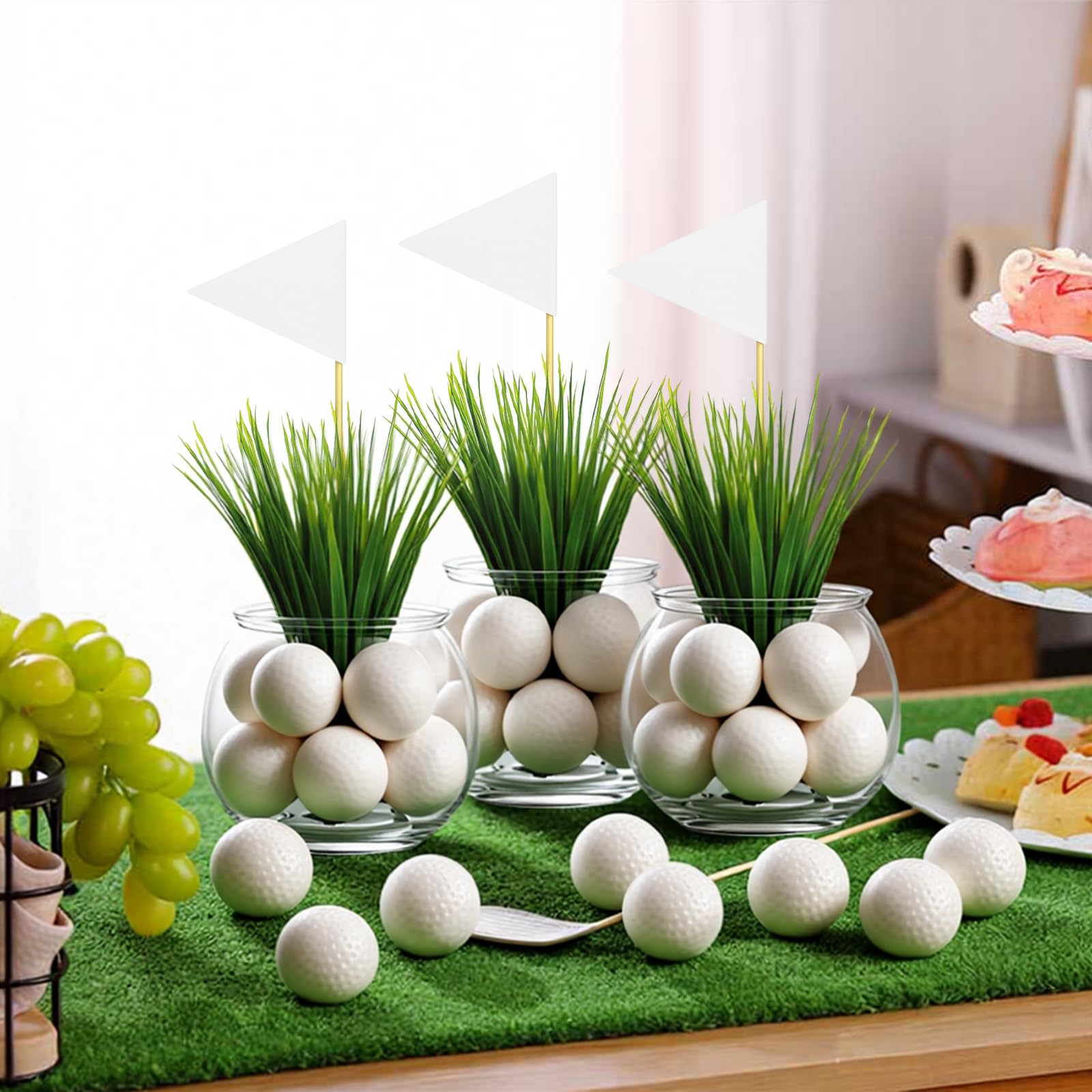 LemonRoad flower mud decor provides stable base for vibrant centerpieces.