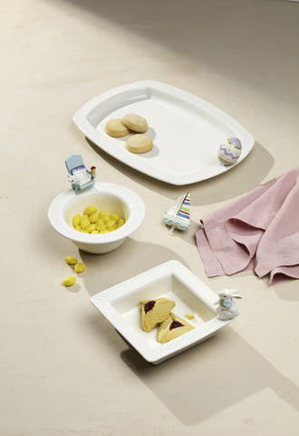 Lenox Easter Bunny Popper is hand-wash only for simple care.