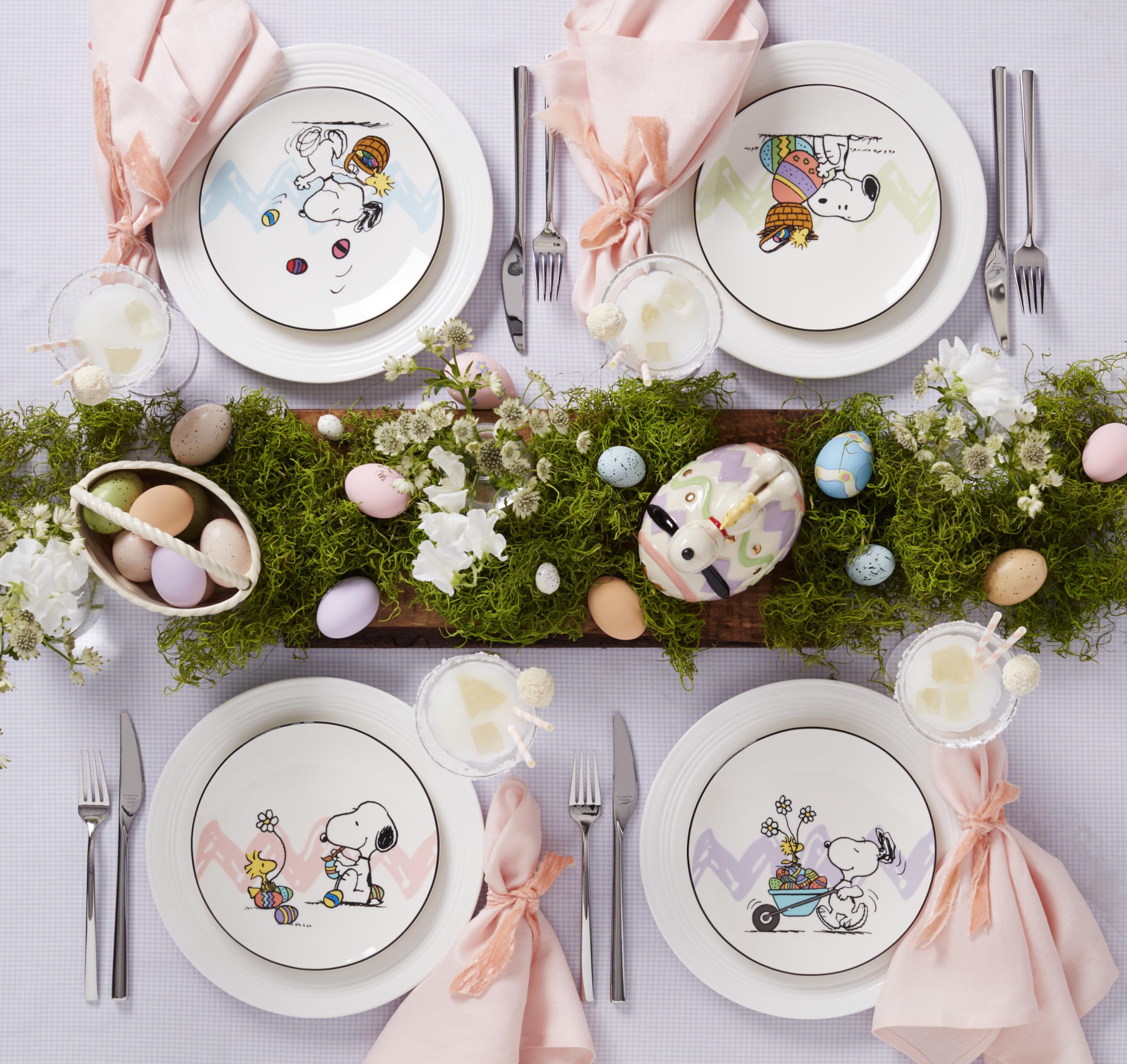 Lenox Peanuts Easter collection on display for seasonal decor