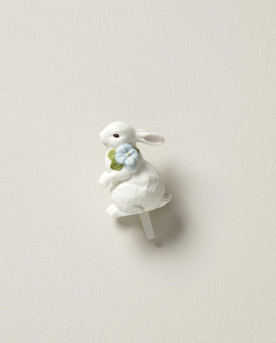 Lenox Profile Poppers porcelain bunny figure features a durable, decorative finish.