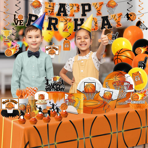 Lenyunge basketball tablecloth for quick cleanup and cohesive look