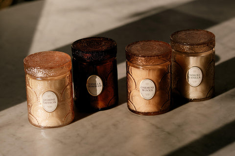 LEOBEN CO California-made vegan soy candle offers clean, even burn.