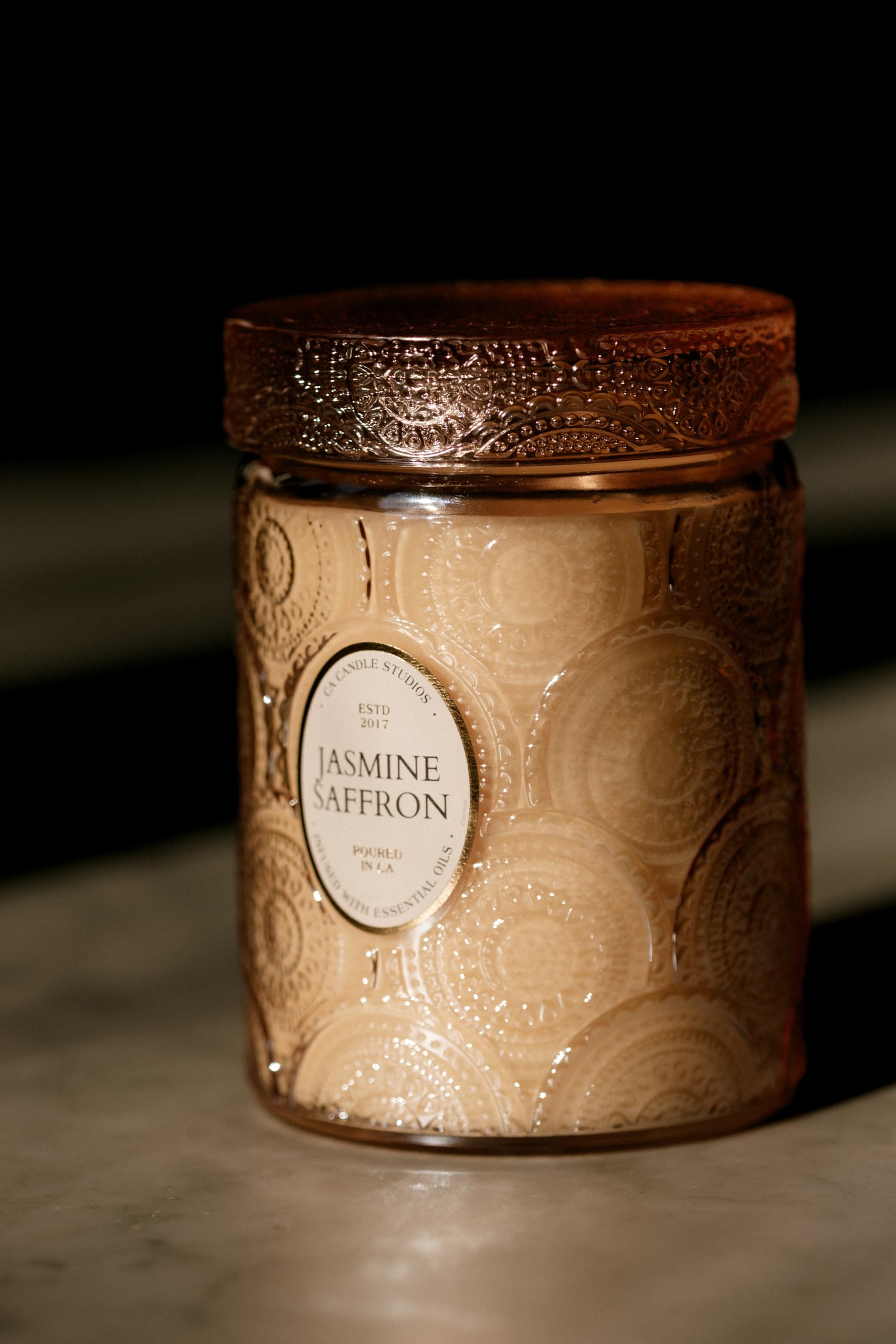 LEOBEN CO hand-poured candle from Huntington Beach delivers consistent aroma.
