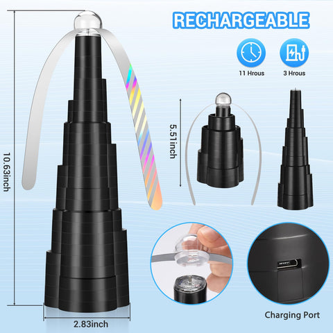 LEOFI Fly Fans are portable and foldable for travel