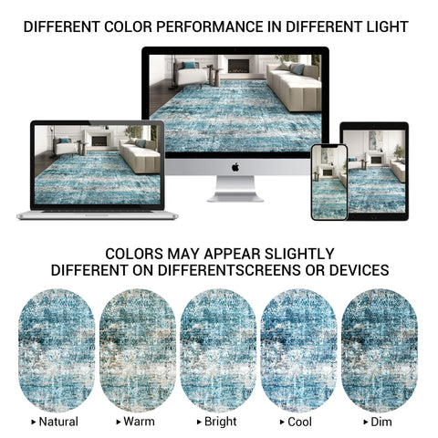 LEPEII abstract living room rug with soft texture for cozy floors.