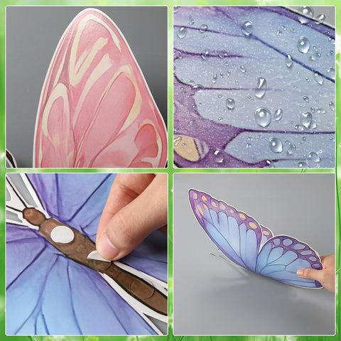 Lerheedi 3D dual-sided butterfly decor delivers vivid colors from both sides.