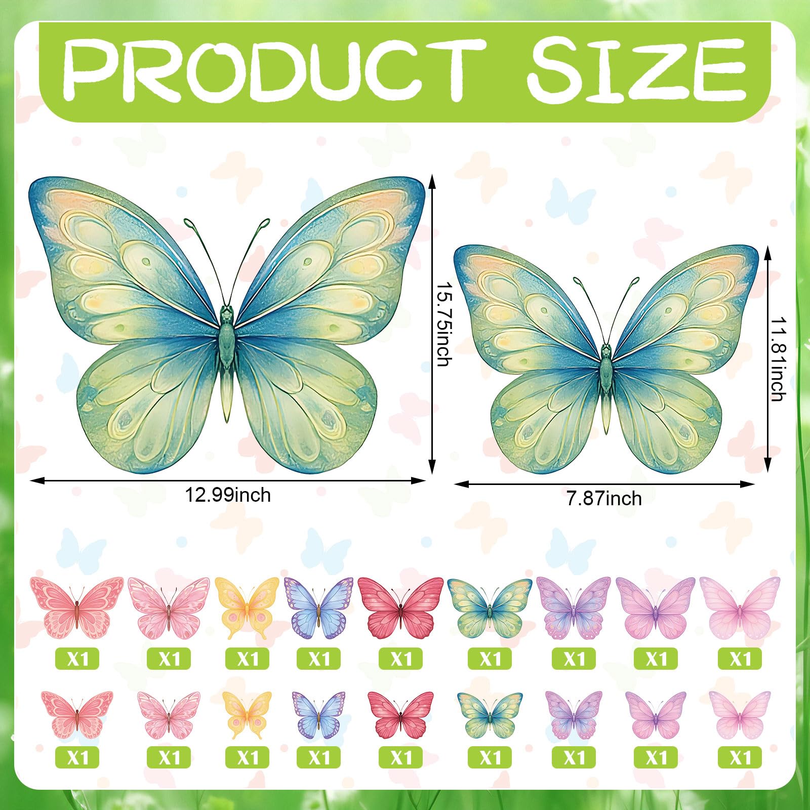 Lerheedi 30 cm small butterflies provide flexible layouts for intimate setups.