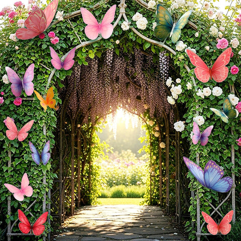 Lerheedi 40 cm large butterfly wall decor offers vibrant color from every angle.