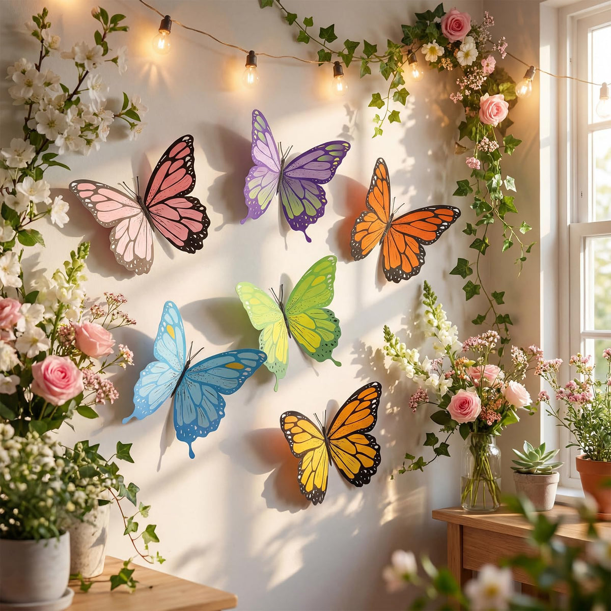 Lerheedi large butterfly wall decor 40 cm for bold backdrops.