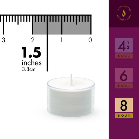 Lerner Tealights suit food warmers and emergency candles