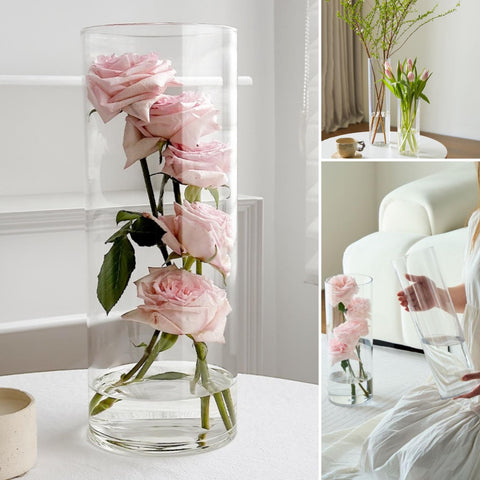 Lesediy centerpiece medium vase with adjustable height for elegant bouquets.
