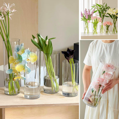 Lesediy wedding table setup featuring clear vases for memorable decor.