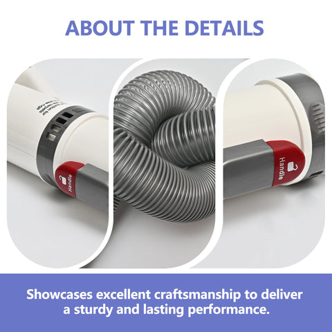 LesinaVac hose extended to 2-3 meters for reach and flexibility