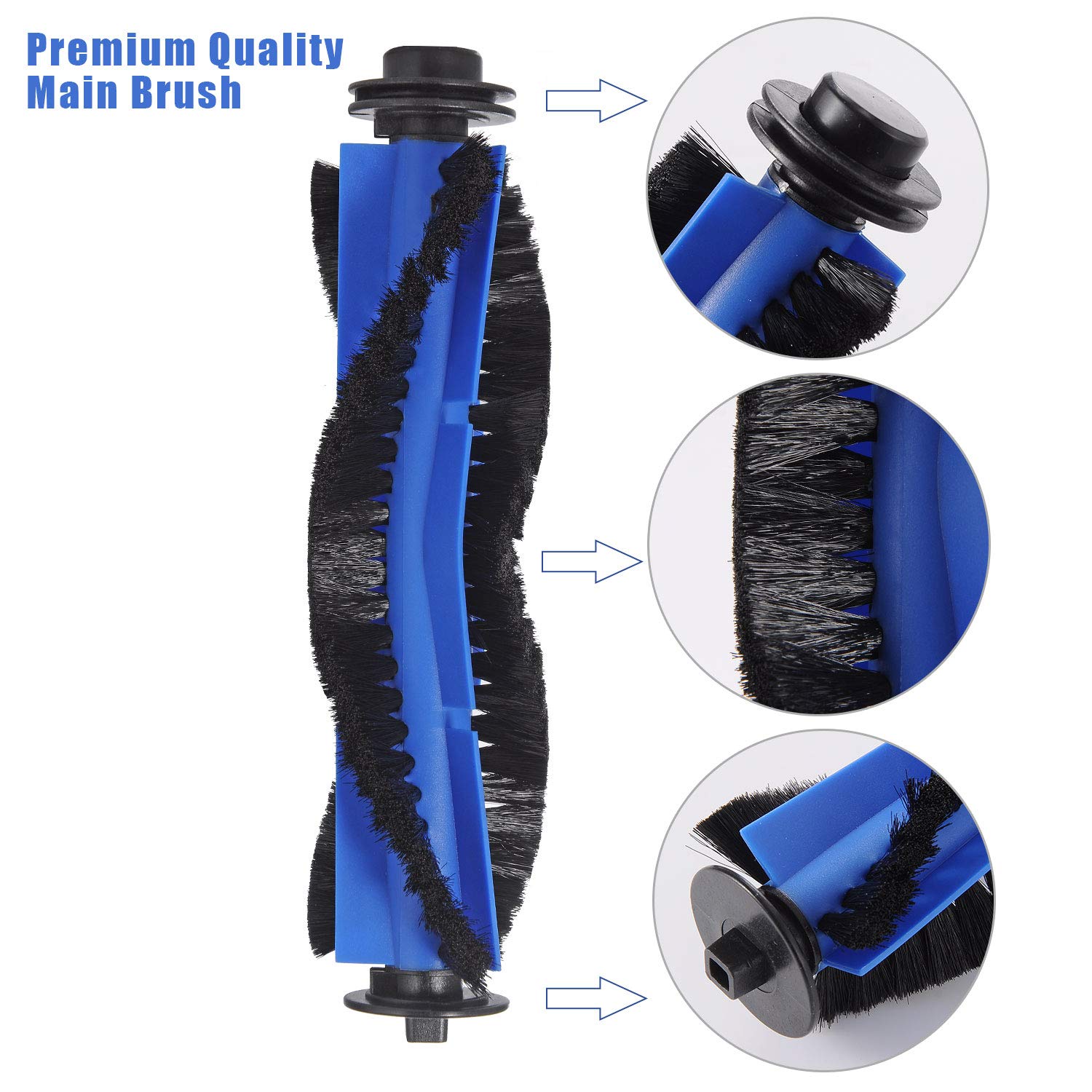 LesinaVac main brushes restore robust debris pickup for RoboVac.