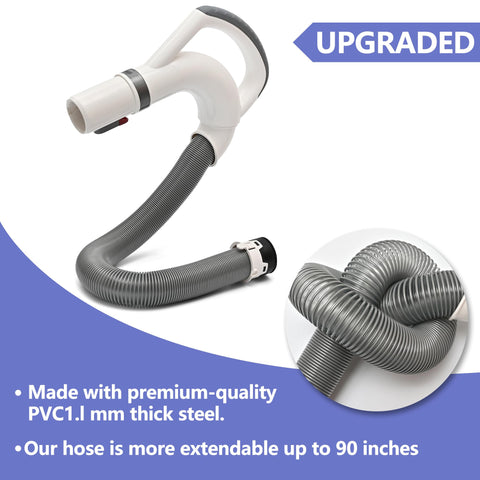 LesinaVac hose featuring molded strain relief at the handle connection