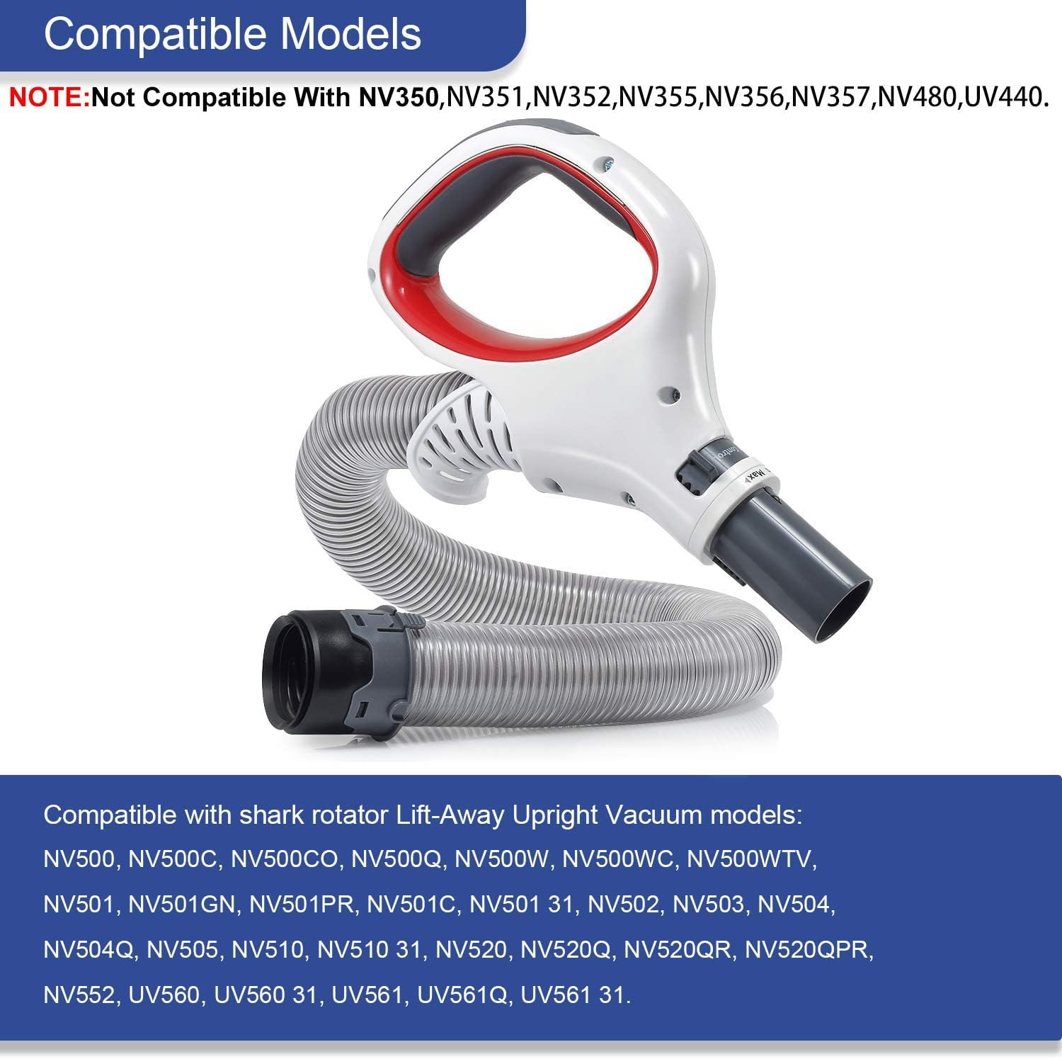 LesinaVac PVC upgrade strengthens the hose for durable daily use.