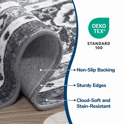 Lessymo low-pile height allows easy placement under furniture.