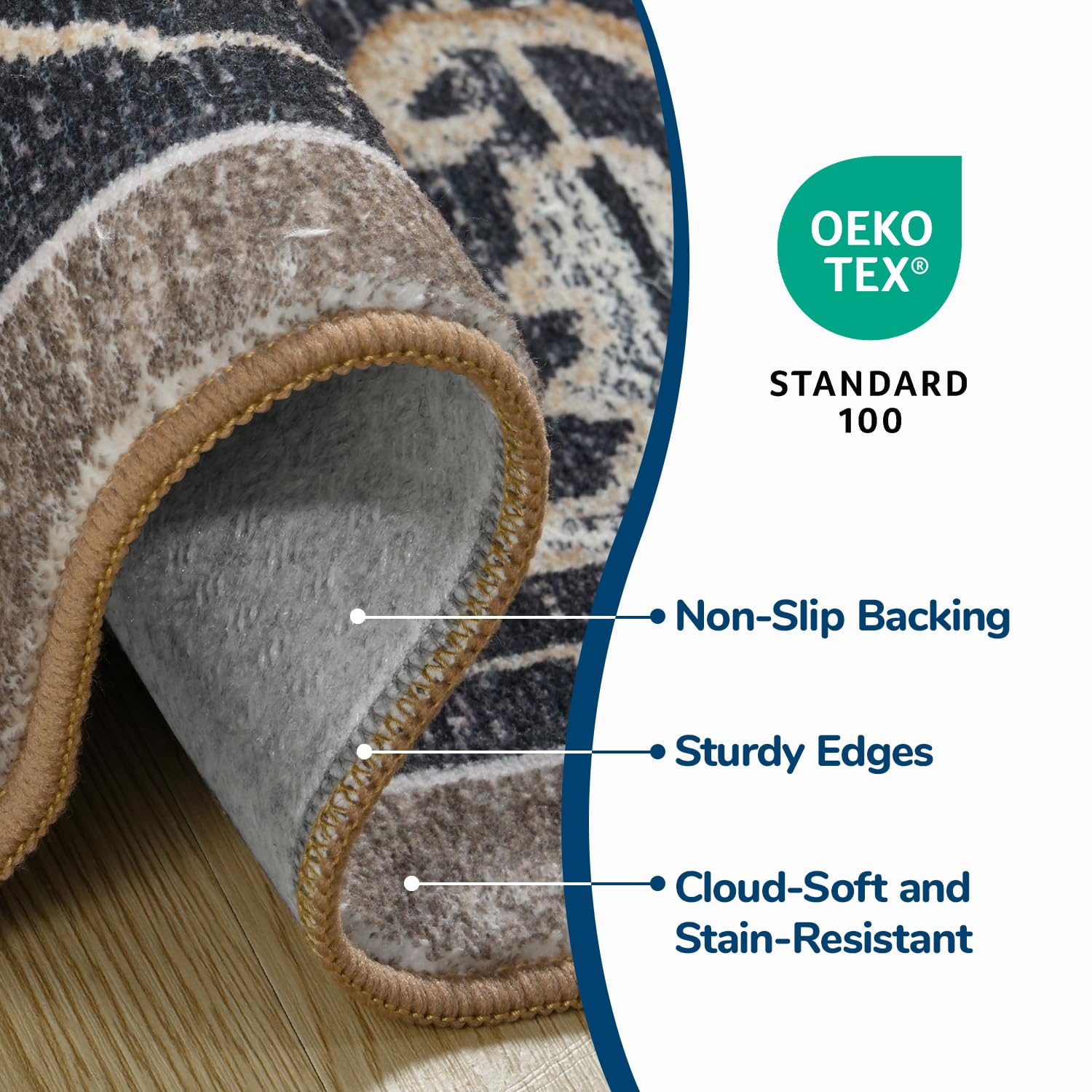 Lessymo entryway styling under furniture prevents trips and cushions doors.