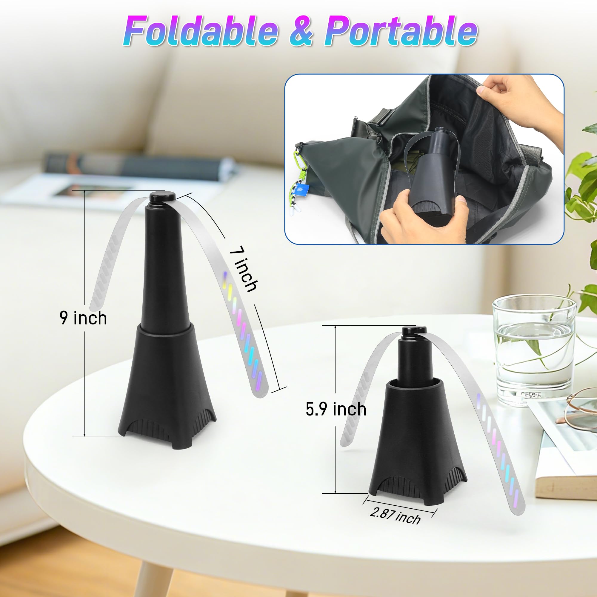 LETKEYS table fans create fly-free airflow for outdoor meals
