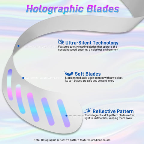 LETKEYS table fan soft-touch blades stop on contact for kid-friendly use