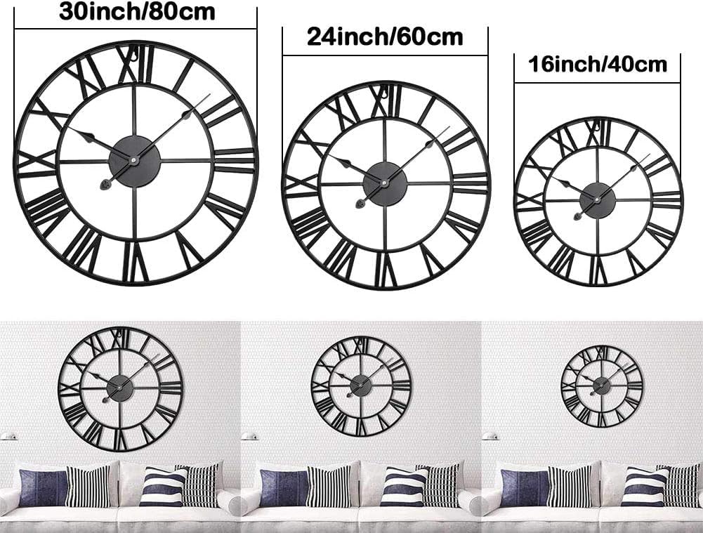 Letmaliy Antique Tower clock highlighting silent quartz movement for quiet rooms