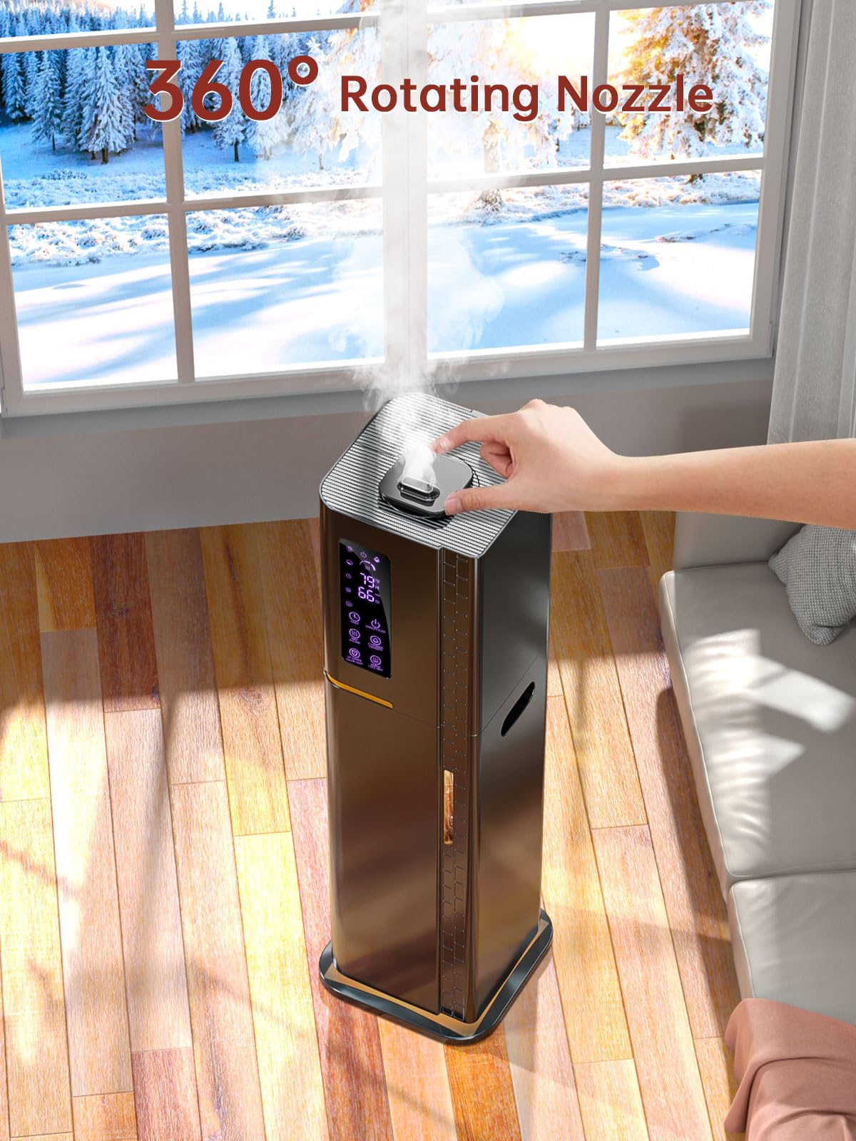 Let'me aromatherapy box adds relaxing scents alongside humidification.