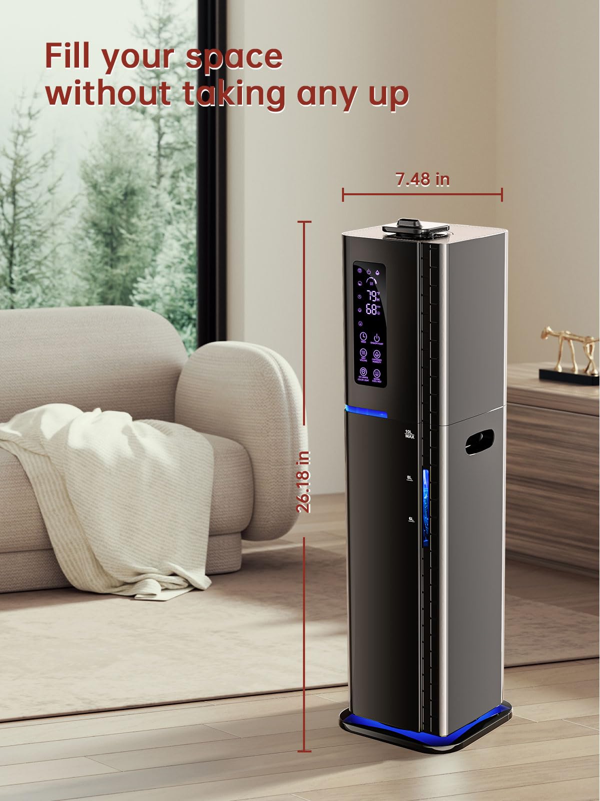 Let'me auto shut-off and timer provide safety and flexibility.