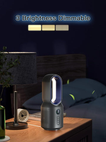 Let'me bladeless fan 106° oscillation delivering even airflow.