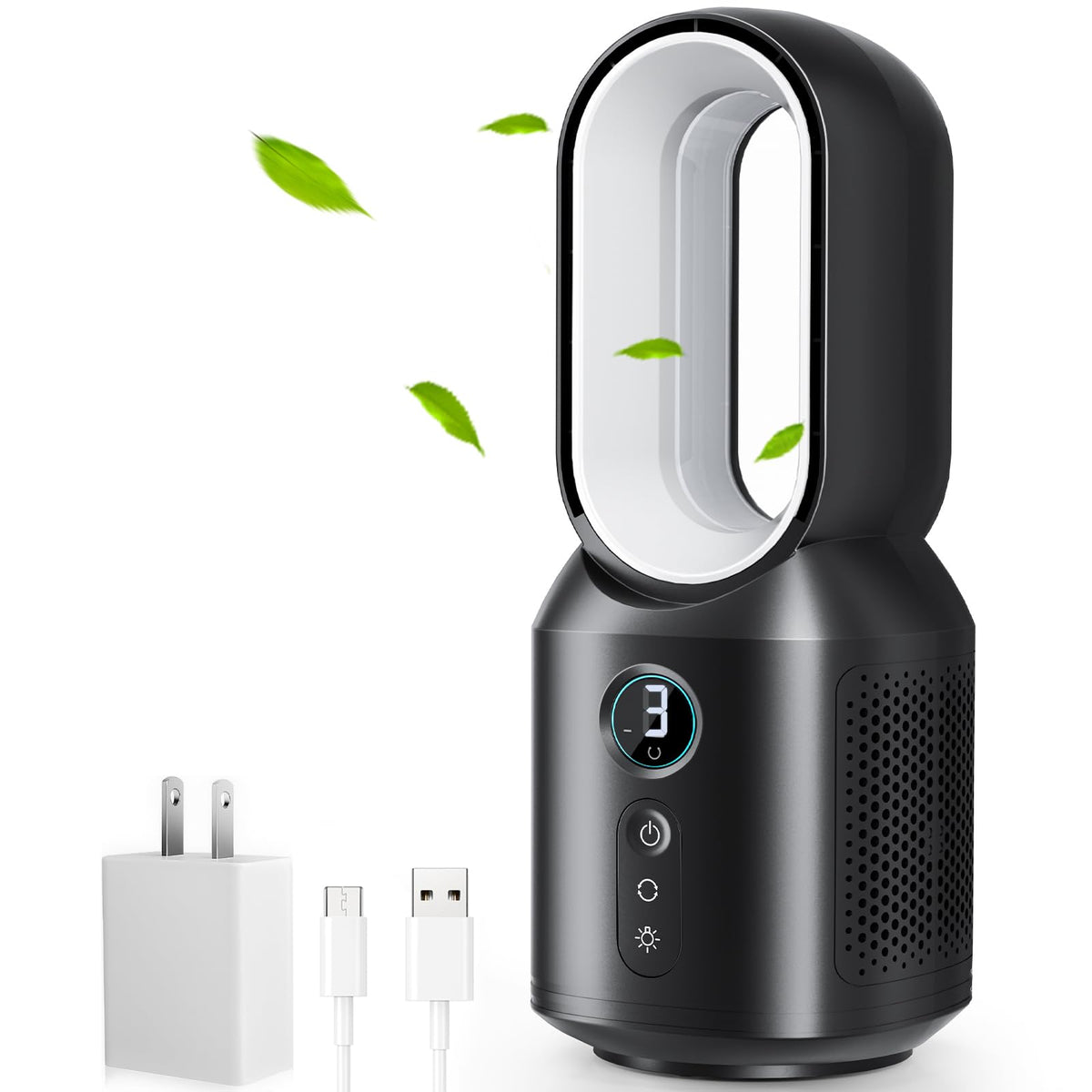 let'me bladeless desk fan safety feature for homes and kids