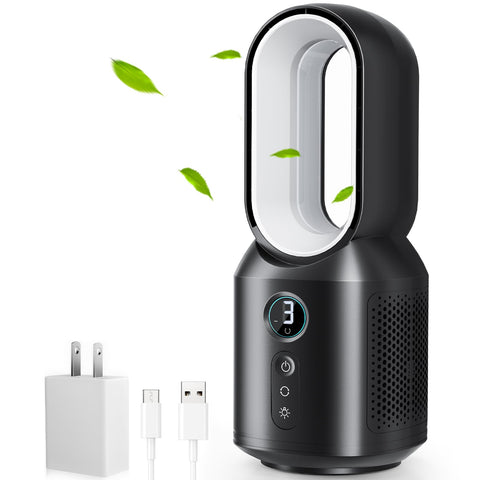 let'me bladeless desk fan safety feature for homes and kids