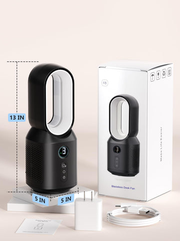 let'me bladeless desk fan suited for bedroom and office use