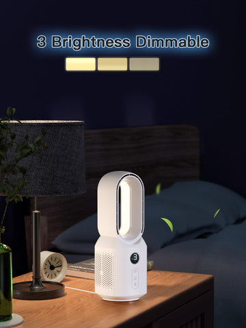 Let'me desk fan oscillates 106 degrees for even room coverage.