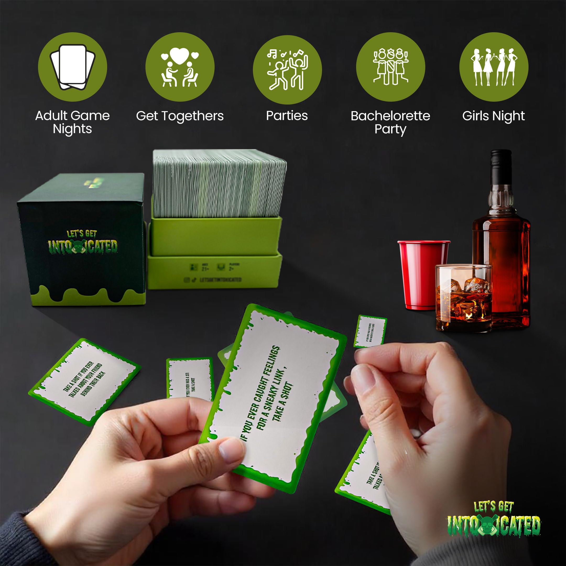 Let's Get Intoxicated gift-ready package makes a fun, adult gift option.