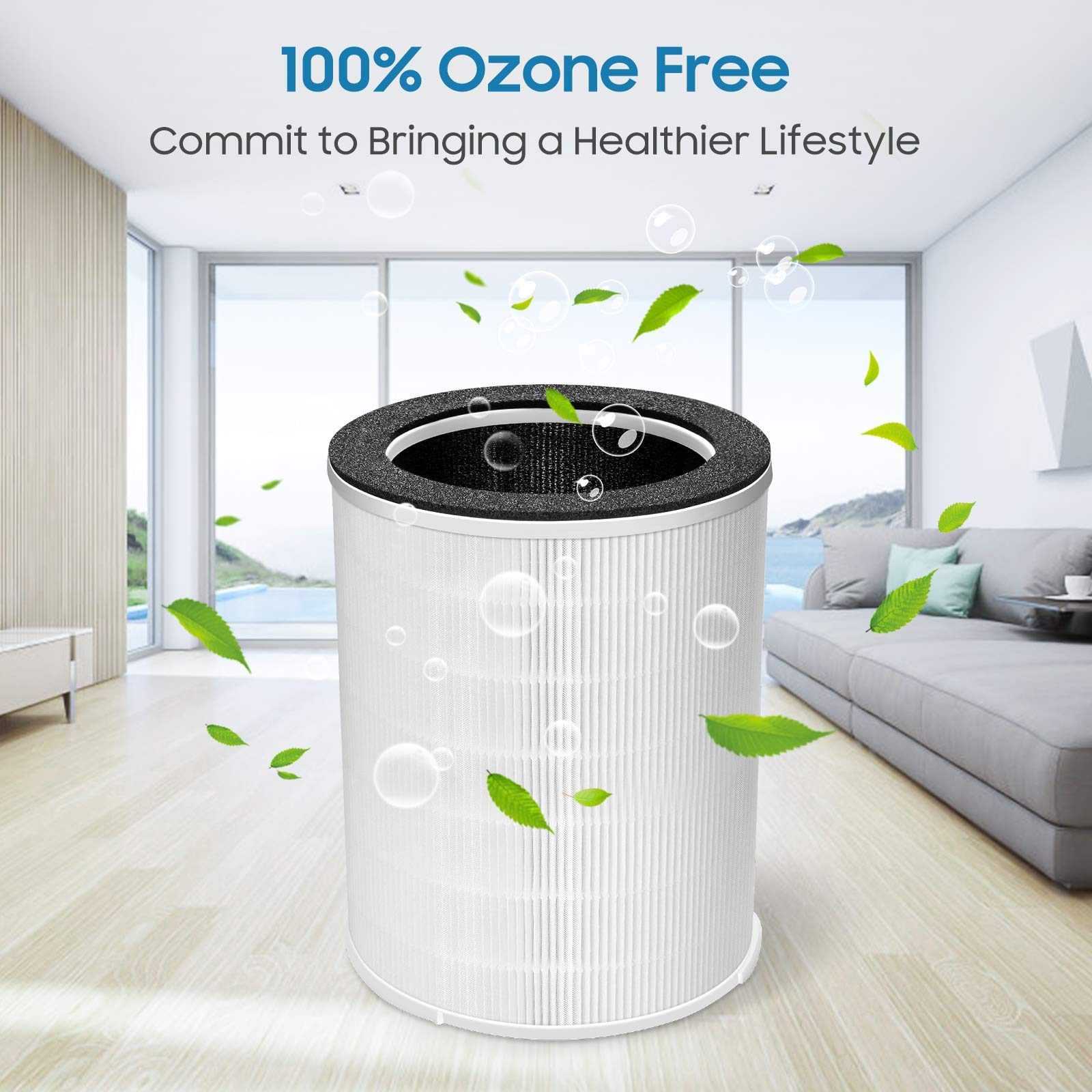 Letsport 3-in-1 pre-filter plus HEPA stage blocks dust and pollen.