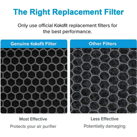 Letsport white air purifier filter blends with home decor.