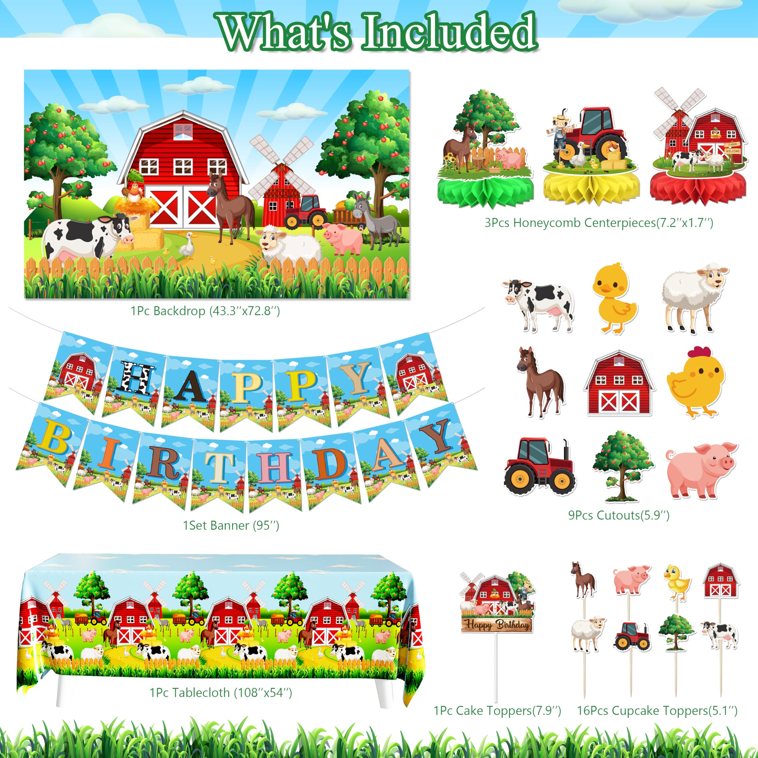 Letsroar backdrop sets a festive farm scene for photos