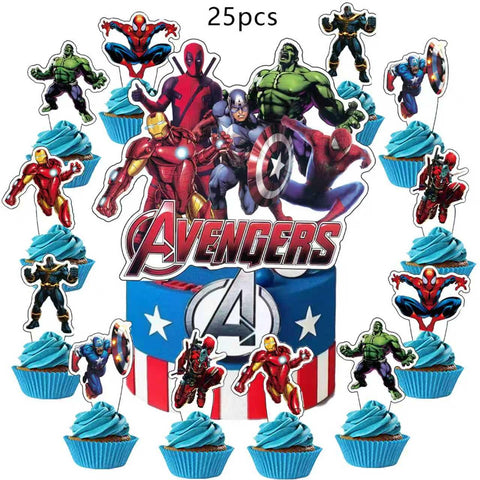 Leuaxmy Avengers hanging swirls decorate ceilings for dynamic visuals.