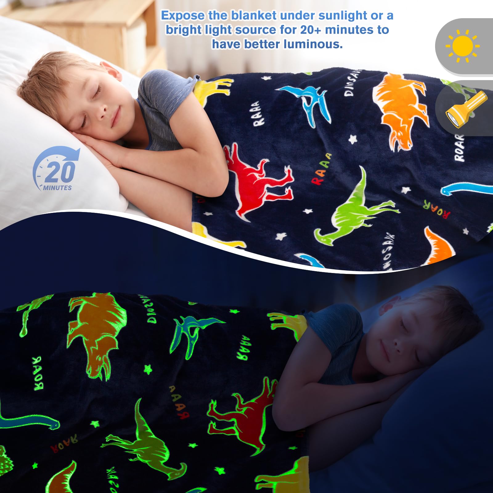 Levens glow adds gentle night time ambiance for kids.
