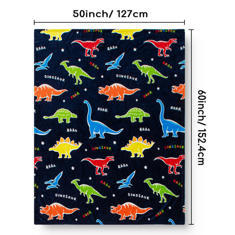 Levens dinosaur blanket makes a great gift idea for kids.